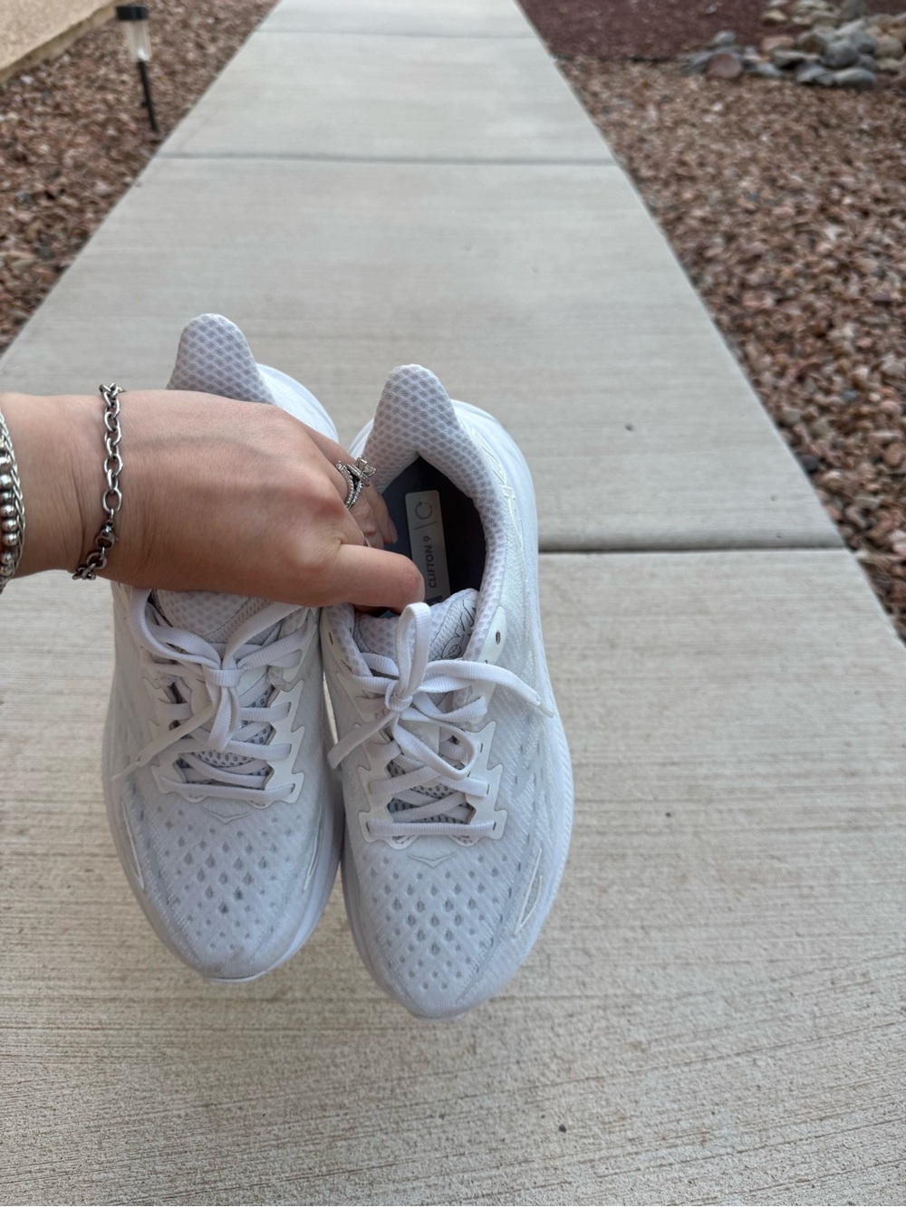Hoka Women's Clifton 10 Running Shoes - White - Picture 4 of 5